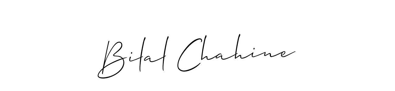 How to make Bilal Chahine signature? Allison_Script is a professional autograph style. Create handwritten signature for Bilal Chahine name. Bilal Chahine signature style 2 images and pictures png