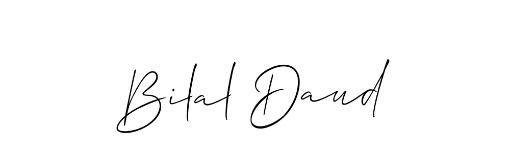 This is the best signature style for the Bilal Daud name. Also you like these signature font (Allison_Script). Mix name signature. Bilal Daud signature style 2 images and pictures png
