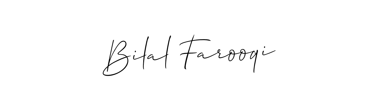 Make a short Bilal Farooqi signature style. Manage your documents anywhere anytime using Allison_Script. Create and add eSignatures, submit forms, share and send files easily. Bilal Farooqi signature style 2 images and pictures png