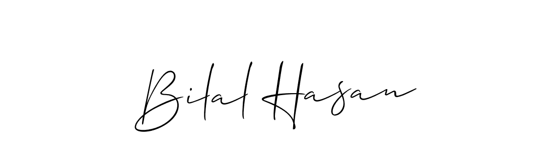 Design your own signature with our free online signature maker. With this signature software, you can create a handwritten (Allison_Script) signature for name Bilal Hasan. Bilal Hasan signature style 2 images and pictures png