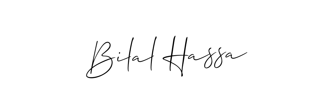 Make a short Bilal Hassa signature style. Manage your documents anywhere anytime using Allison_Script. Create and add eSignatures, submit forms, share and send files easily. Bilal Hassa signature style 2 images and pictures png