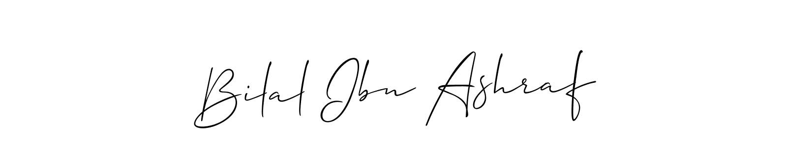 You should practise on your own different ways (Allison_Script) to write your name (Bilal Ibn Ashraf) in signature. don't let someone else do it for you. Bilal Ibn Ashraf signature style 2 images and pictures png