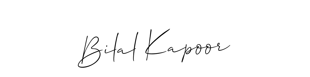 Similarly Allison_Script is the best handwritten signature design. Signature creator online .You can use it as an online autograph creator for name Bilal Kapoor. Bilal Kapoor signature style 2 images and pictures png