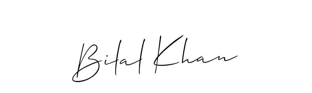 You should practise on your own different ways (Allison_Script) to write your name (Bilal Khan) in signature. don't let someone else do it for you. Bilal Khan signature style 2 images and pictures png