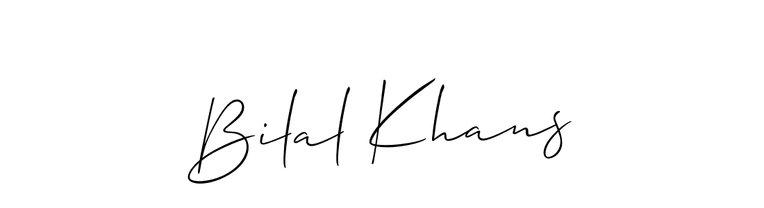 if you are searching for the best signature style for your name Bilal Khans. so please give up your signature search. here we have designed multiple signature styles  using Allison_Script. Bilal Khans signature style 2 images and pictures png