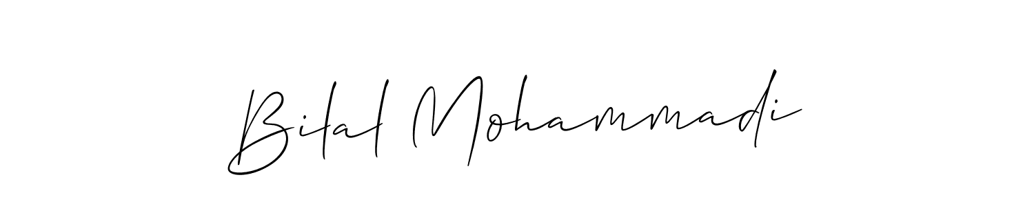 How to make Bilal Mohammadi signature? Allison_Script is a professional autograph style. Create handwritten signature for Bilal Mohammadi name. Bilal Mohammadi signature style 2 images and pictures png