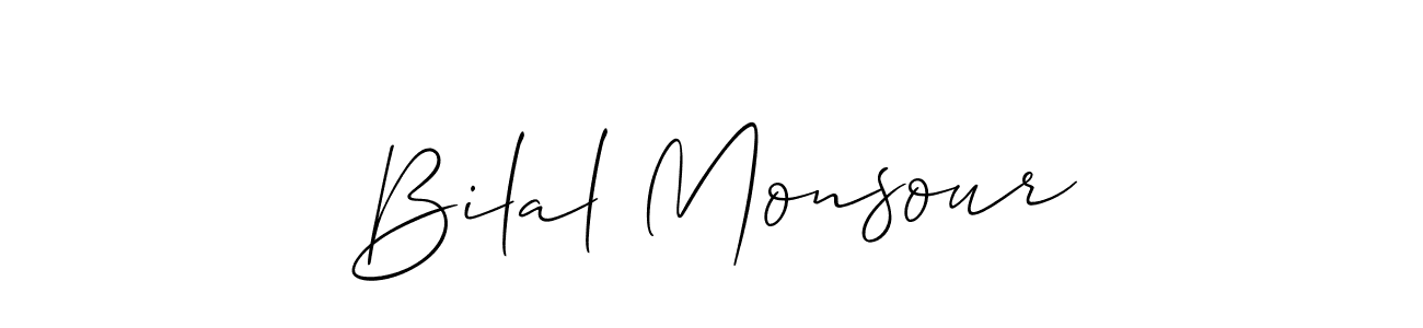 Make a beautiful signature design for name Bilal Monsour. Use this online signature maker to create a handwritten signature for free. Bilal Monsour signature style 2 images and pictures png