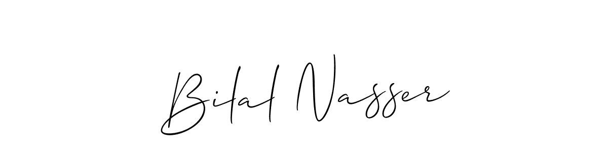Make a beautiful signature design for name Bilal Nasser. Use this online signature maker to create a handwritten signature for free. Bilal Nasser signature style 2 images and pictures png