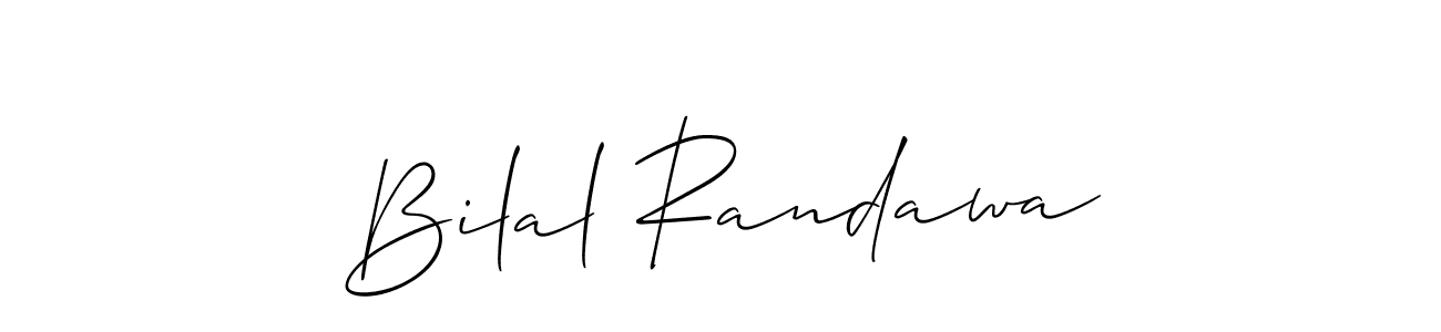 Best and Professional Signature Style for Bilal Randawa. Allison_Script Best Signature Style Collection. Bilal Randawa signature style 2 images and pictures png