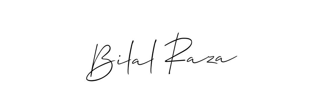 Allison_Script is a professional signature style that is perfect for those who want to add a touch of class to their signature. It is also a great choice for those who want to make their signature more unique. Get Bilal Raza  name to fancy signature for free. Bilal Raza  signature style 2 images and pictures png