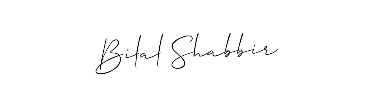 Design your own signature with our free online signature maker. With this signature software, you can create a handwritten (Allison_Script) signature for name Bilal Shabbir. Bilal Shabbir signature style 2 images and pictures png