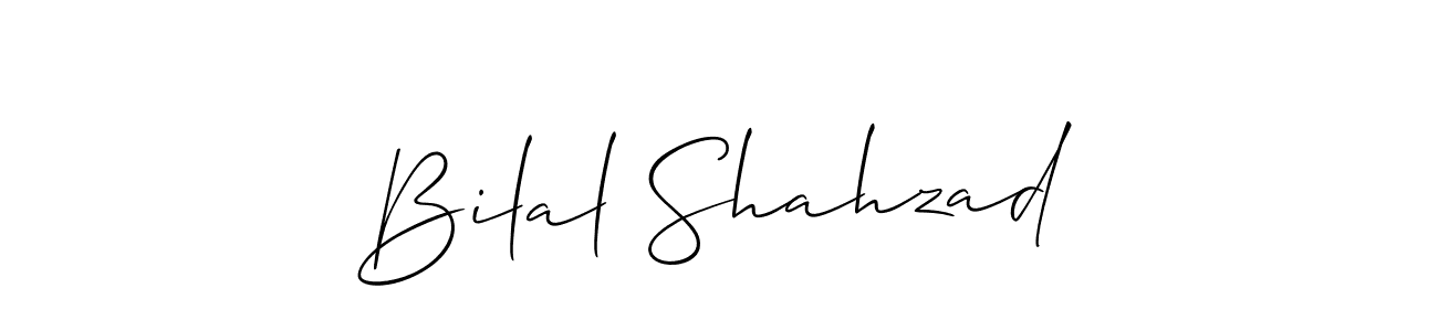 Make a short Bilal Shahzad signature style. Manage your documents anywhere anytime using Allison_Script. Create and add eSignatures, submit forms, share and send files easily. Bilal Shahzad signature style 2 images and pictures png