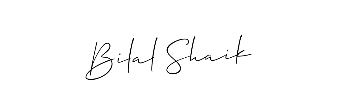 This is the best signature style for the Bilal Shaik name. Also you like these signature font (Allison_Script). Mix name signature. Bilal Shaik signature style 2 images and pictures png