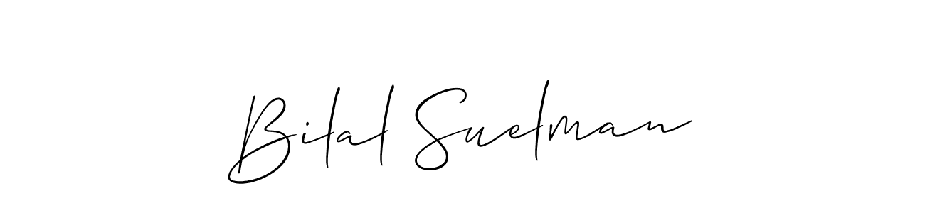 Best and Professional Signature Style for Bilal Suelman. Allison_Script Best Signature Style Collection. Bilal Suelman signature style 2 images and pictures png