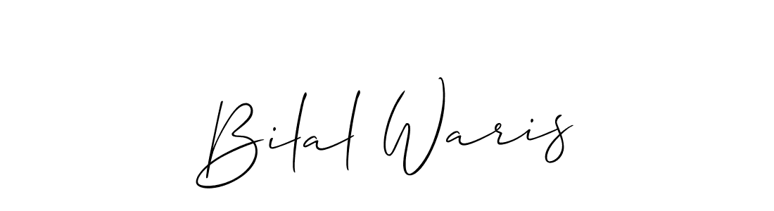 if you are searching for the best signature style for your name Bilal Waris. so please give up your signature search. here we have designed multiple signature styles  using Allison_Script. Bilal Waris signature style 2 images and pictures png