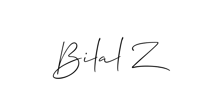 You can use this online signature creator to create a handwritten signature for the name Bilal Z. This is the best online autograph maker. Bilal Z signature style 2 images and pictures png