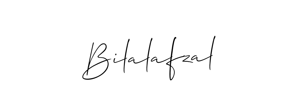 Design your own signature with our free online signature maker. With this signature software, you can create a handwritten (Allison_Script) signature for name Bilalafzal. Bilalafzal signature style 2 images and pictures png