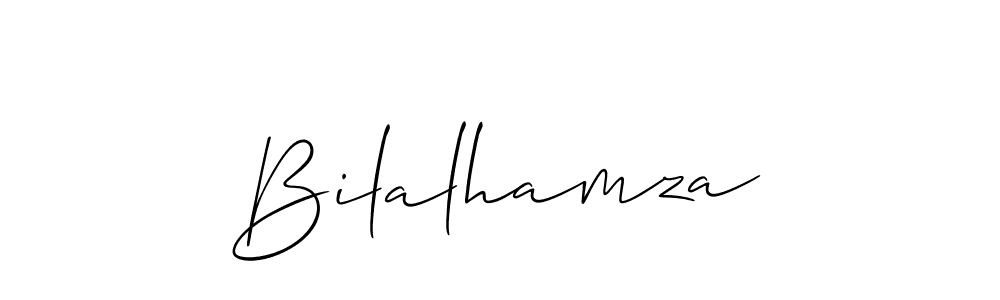 The best way (Allison_Script) to make a short signature is to pick only two or three words in your name. The name Bilalhamza include a total of six letters. For converting this name. Bilalhamza signature style 2 images and pictures png