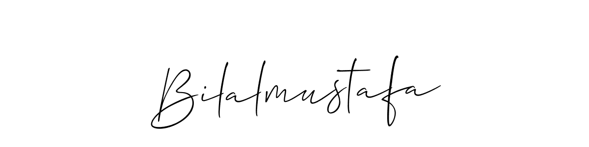 Use a signature maker to create a handwritten signature online. With this signature software, you can design (Allison_Script) your own signature for name Bilalmustafa. Bilalmustafa signature style 2 images and pictures png