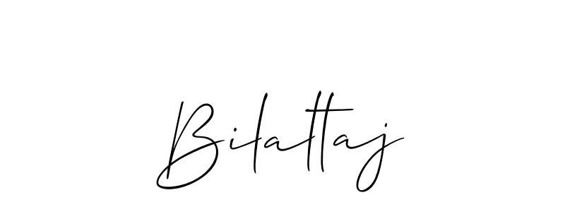 Use a signature maker to create a handwritten signature online. With this signature software, you can design (Allison_Script) your own signature for name Bilaltaj. Bilaltaj signature style 2 images and pictures png