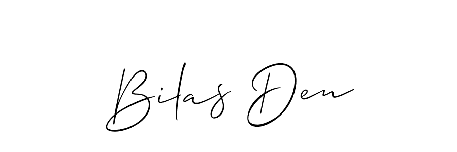Bilas Den stylish signature style. Best Handwritten Sign (Allison_Script) for my name. Handwritten Signature Collection Ideas for my name Bilas Den. Bilas Den signature style 2 images and pictures png