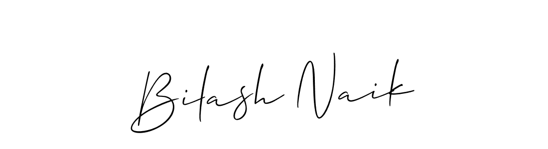 Design your own signature with our free online signature maker. With this signature software, you can create a handwritten (Allison_Script) signature for name Bilash Naik. Bilash Naik signature style 2 images and pictures png