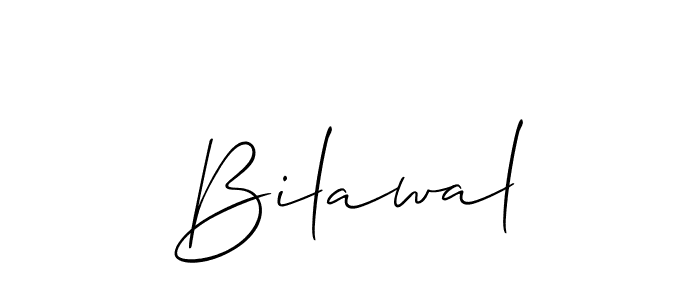 Also we have Bilawal name is the best signature style. Create professional handwritten signature collection using Allison_Script autograph style. Bilawal signature style 2 images and pictures png