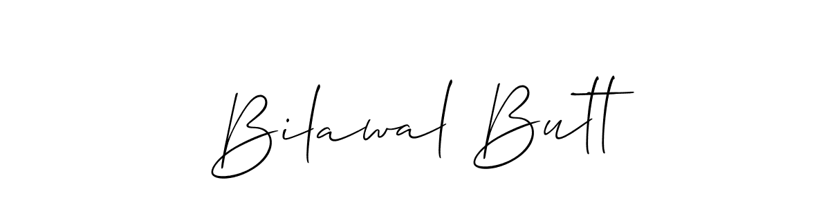 How to make Bilawal Butt signature? Allison_Script is a professional autograph style. Create handwritten signature for Bilawal Butt name. Bilawal Butt signature style 2 images and pictures png