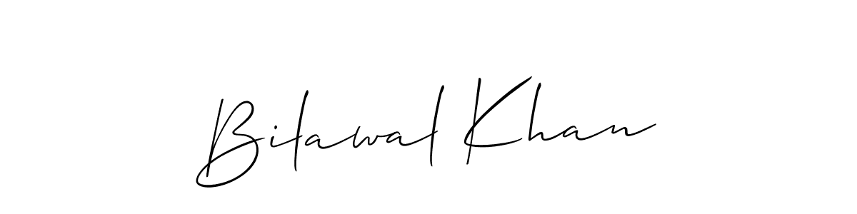 How to make Bilawal Khan signature? Allison_Script is a professional autograph style. Create handwritten signature for Bilawal Khan name. Bilawal Khan signature style 2 images and pictures png