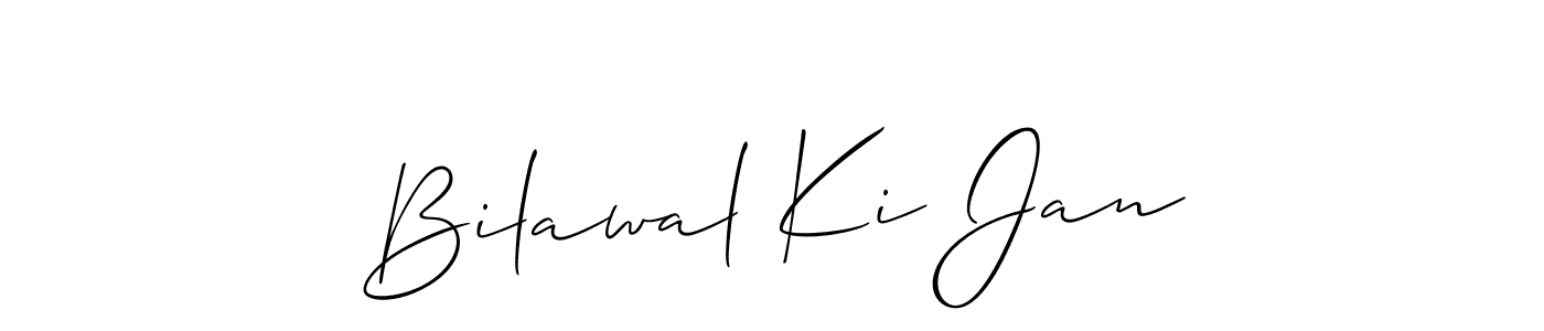 Also we have Bilawal Ki Jan name is the best signature style. Create professional handwritten signature collection using Allison_Script autograph style. Bilawal Ki Jan signature style 2 images and pictures png