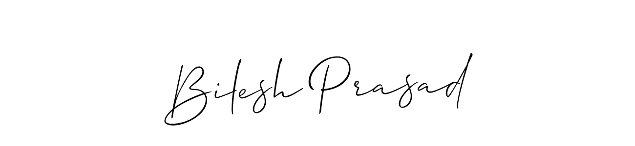 It looks lik you need a new signature style for name Bilesh Prasad. Design unique handwritten (Allison_Script) signature with our free signature maker in just a few clicks. Bilesh Prasad signature style 2 images and pictures png