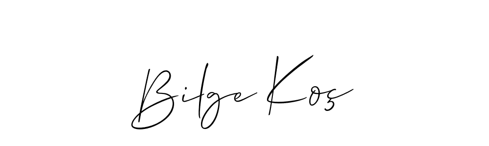 Make a short Bilge Koç signature style. Manage your documents anywhere anytime using Allison_Script. Create and add eSignatures, submit forms, share and send files easily. Bilge Koç signature style 2 images and pictures png