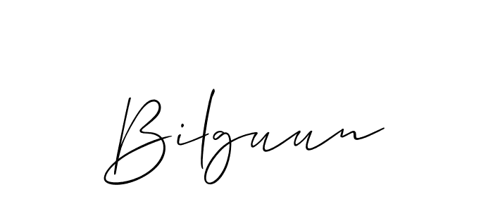 Create a beautiful signature design for name Bilguun. With this signature (Allison_Script) fonts, you can make a handwritten signature for free. Bilguun signature style 2 images and pictures png