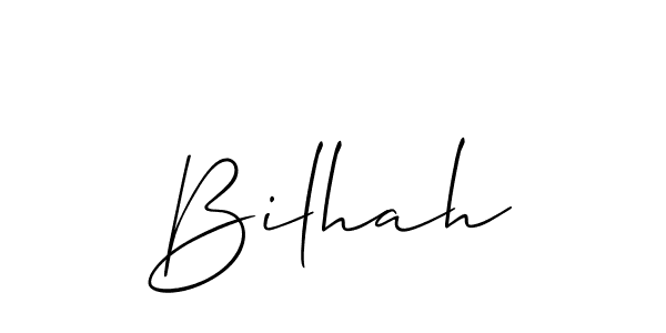 How to make Bilhah signature? Allison_Script is a professional autograph style. Create handwritten signature for Bilhah name. Bilhah signature style 2 images and pictures png