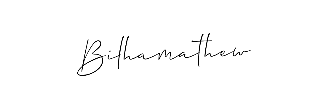 Also we have Bilhamathew name is the best signature style. Create professional handwritten signature collection using Allison_Script autograph style. Bilhamathew signature style 2 images and pictures png