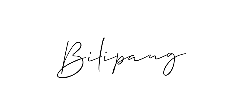 Make a short Bilipang signature style. Manage your documents anywhere anytime using Allison_Script. Create and add eSignatures, submit forms, share and send files easily. Bilipang signature style 2 images and pictures png