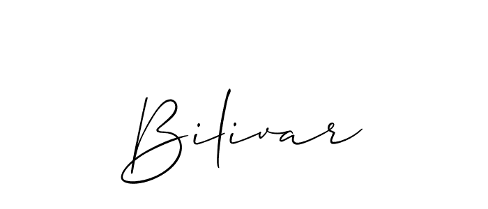 It looks lik you need a new signature style for name Bilivar. Design unique handwritten (Allison_Script) signature with our free signature maker in just a few clicks. Bilivar signature style 2 images and pictures png