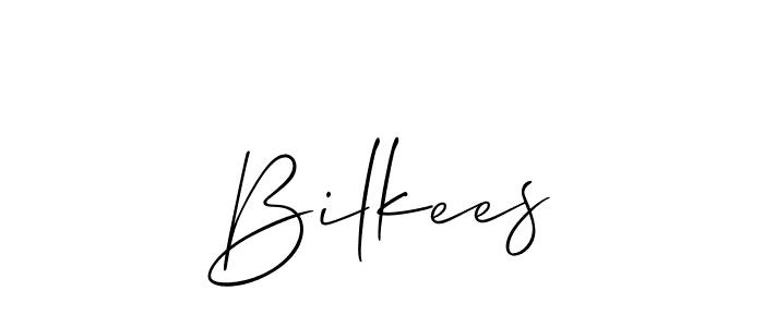 You can use this online signature creator to create a handwritten signature for the name Bilkees. This is the best online autograph maker. Bilkees signature style 2 images and pictures png