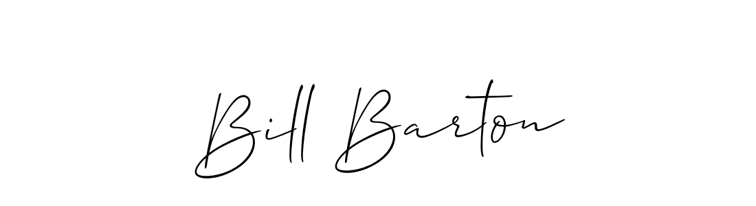 How to make Bill Barton name signature. Use Allison_Script style for creating short signs online. This is the latest handwritten sign. Bill Barton signature style 2 images and pictures png