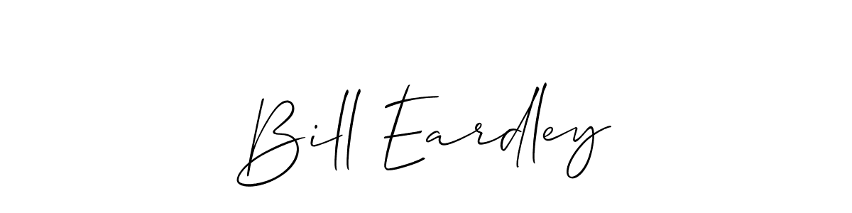 Create a beautiful signature design for name Bill Eardley. With this signature (Allison_Script) fonts, you can make a handwritten signature for free. Bill Eardley signature style 2 images and pictures png