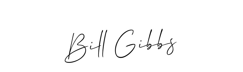 Create a beautiful signature design for name Bill Gibbs. With this signature (Allison_Script) fonts, you can make a handwritten signature for free. Bill Gibbs signature style 2 images and pictures png