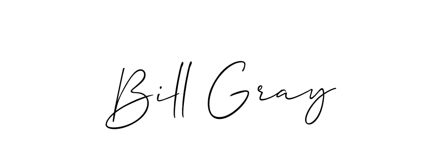 Bill Gray stylish signature style. Best Handwritten Sign (Allison_Script) for my name. Handwritten Signature Collection Ideas for my name Bill Gray. Bill Gray signature style 2 images and pictures png