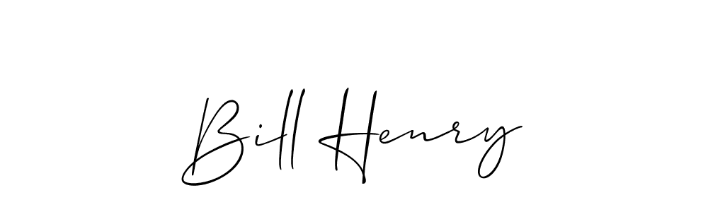 Design your own signature with our free online signature maker. With this signature software, you can create a handwritten (Allison_Script) signature for name Bill Henry. Bill Henry signature style 2 images and pictures png