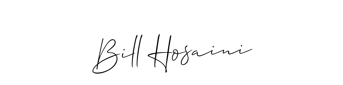 Make a beautiful signature design for name Bill Hosaini. Use this online signature maker to create a handwritten signature for free. Bill Hosaini signature style 2 images and pictures png