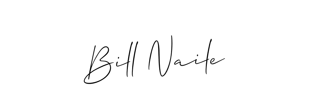 Make a beautiful signature design for name Bill Naile. With this signature (Allison_Script) style, you can create a handwritten signature for free. Bill Naile signature style 2 images and pictures png