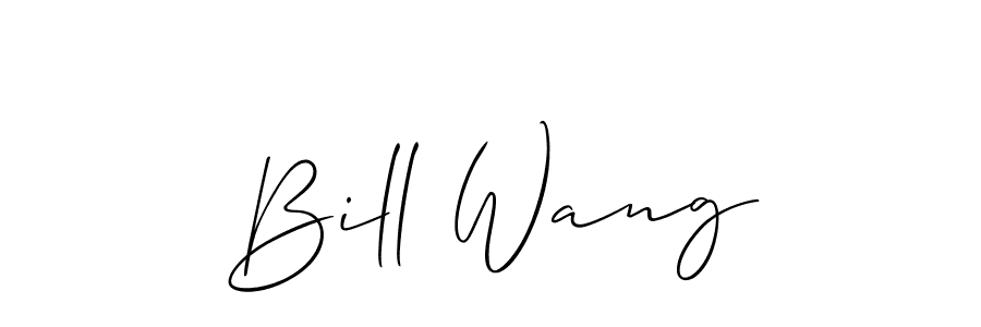 Design your own signature with our free online signature maker. With this signature software, you can create a handwritten (Allison_Script) signature for name Bill Wang. Bill Wang signature style 2 images and pictures png