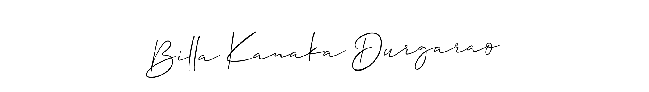 Create a beautiful signature design for name Billa Kanaka Durgarao. With this signature (Allison_Script) fonts, you can make a handwritten signature for free. Billa Kanaka Durgarao signature style 2 images and pictures png