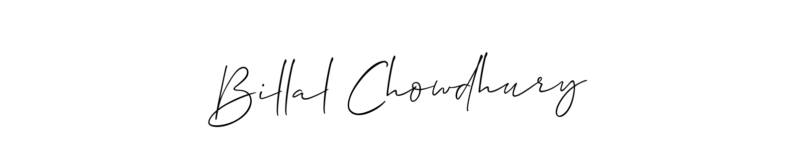 if you are searching for the best signature style for your name Billal Chowdhury. so please give up your signature search. here we have designed multiple signature styles  using Allison_Script. Billal Chowdhury signature style 2 images and pictures png