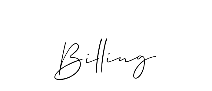 This is the best signature style for the Billing name. Also you like these signature font (Allison_Script). Mix name signature. Billing signature style 2 images and pictures png