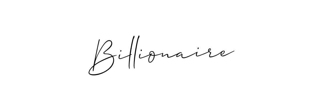 Make a short Billionaire signature style. Manage your documents anywhere anytime using Allison_Script. Create and add eSignatures, submit forms, share and send files easily. Billionaire signature style 2 images and pictures png